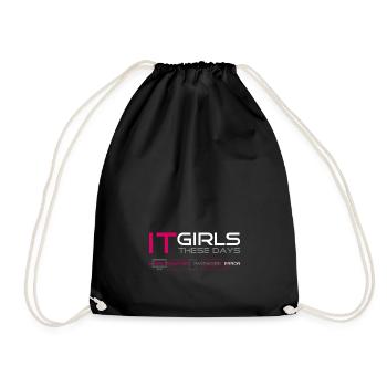 IT Girls Pink - Drawstring Bag - black - Front