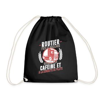 Routier fier - Sac de sport léger - noir - Devant