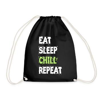 Relax - Drawstring Bag - black - Front