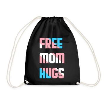 Maman Libre Câlin Fierté Trans Trans Transgenre - Sac de sport léger - noir - Devant