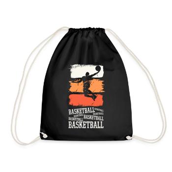 Basketteur Basketteur Dunking Vintage Retro - Sac de sport léger - noir - Devant