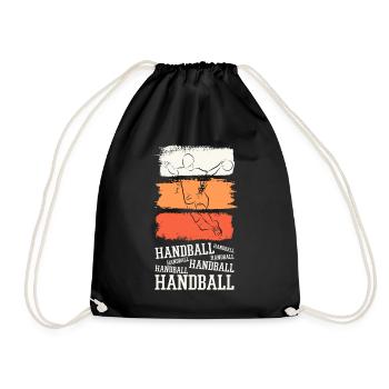 Handball Handball Player HandballEr Vintage Retro - Drawstring Bag - black - Front