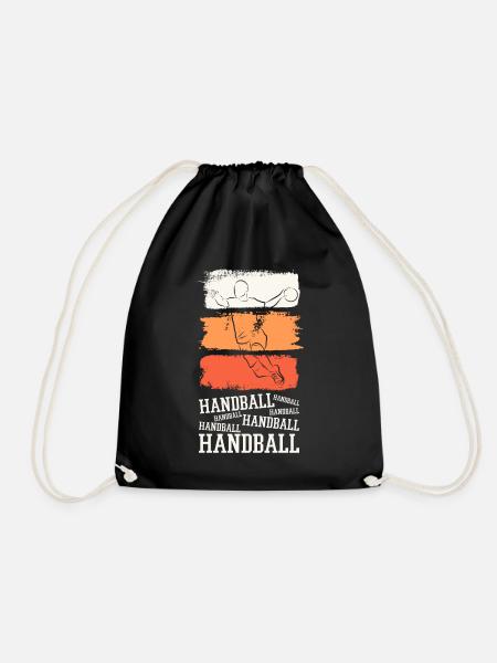 Handball Handballeur HandballEur Vintage Retro - Sac de sport léger - noir