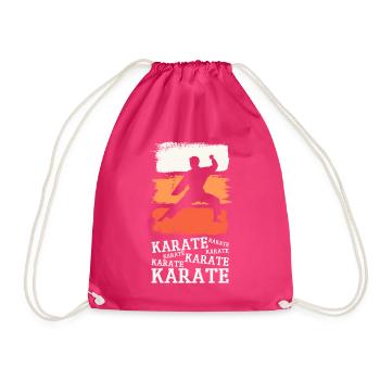 Karaté, Karatéka, arts martiaux, Combats, Sports - Sac de sport léger - fuchsia - Devant