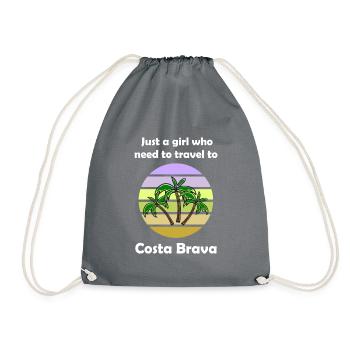 Vacances sur la Costa Brava - Sac de sport léger - gris - Devant