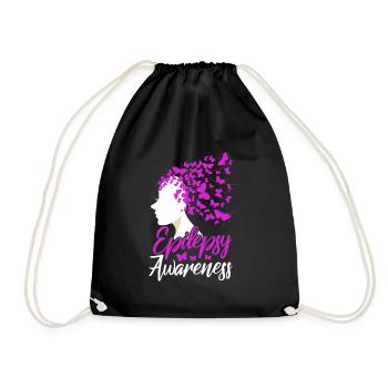 Epilepsy Awareness - Drawstring Bag - black - Front