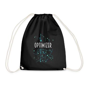 OPTIMIZER D54 25 - Drawstring Bag - black - Front