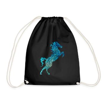 horse - Drawstring Bag - black - Front