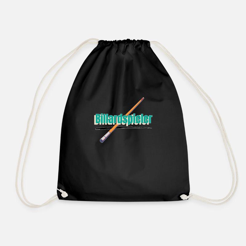 billardspieler - Turnbeutel - Schwarz