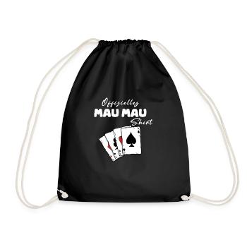 Mau Mau Official Shirt - Drawstring Bag - black - Front