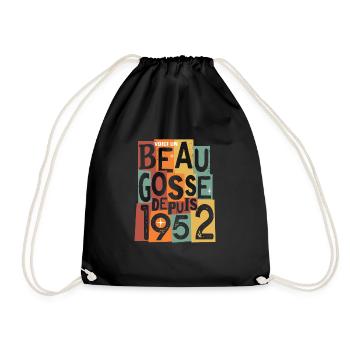 anniversaire 70 ans beau gosse - Sac de sport léger - noir - Devant