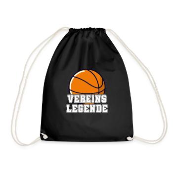 Basketball Vereinslegende Auszeichnung - Turnbeutel - Schwarz - Vorne