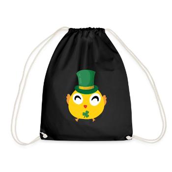 Fête de la Saint-Patrick des poussins irlandais - Sac de sport léger - noir - Devant