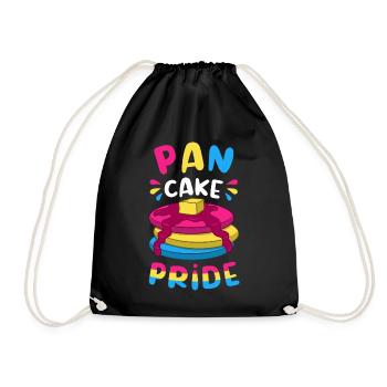 Pan Cake Pride Pansexual / CSD Design - Drawstring Bag - black - Front