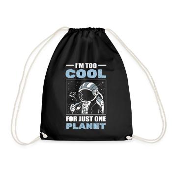 Astronaute Planet Ingénieurs aérospatiaux - Sac de sport léger - noir - Devant