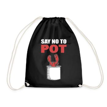 Say No To Pot Hummer - Turnbeutel - Schwarz - Vorne
