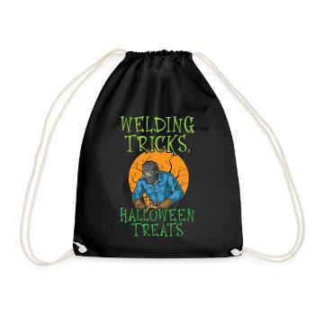 Astuces de soudeur Halloween traite Soudeur Ha - Sac de sport léger - noir - Devant