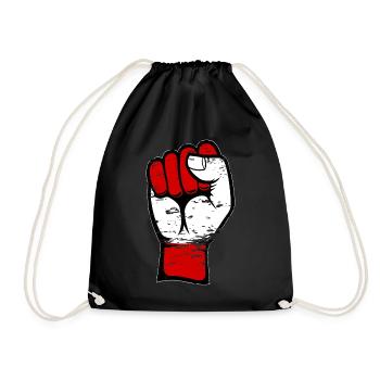 Poing du drapeau autrichien utilisé - Sac de sport léger - noir - Devant