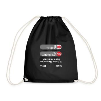 On dirait que vous avez été dans un crash - mème - Sac de sport léger - noir - Devant