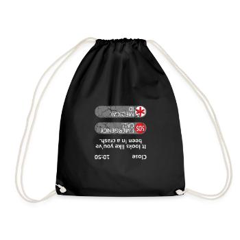 On dirait que vous avez été victime d’un accident - Sac de sport léger - noir - Devant