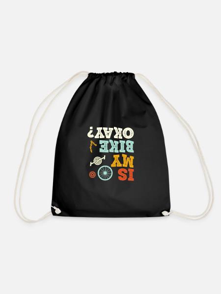 Is my bike ok? Lustig - Turnbeutel - Schwarz