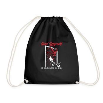 Love & Find your True Self - Fun - Turnbeutel - Schwarz - Vorne