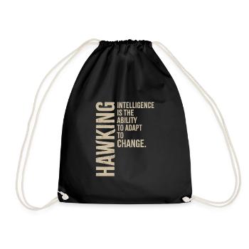 Hawking - Intelligence - Drawstring Bag - black - Front
