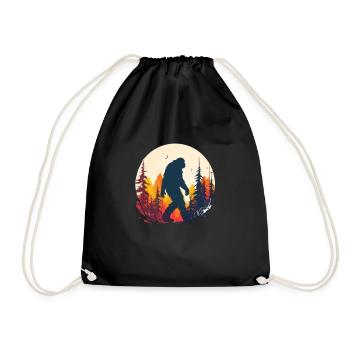 Sasquatch Mythe Yeti Cadeau Coloré Bigfoot - Sac de sport léger - noir - Devant