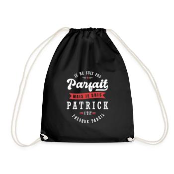 Patrick Parfait Cadeau prenom patrick - Sac de sport léger - noir - Devant