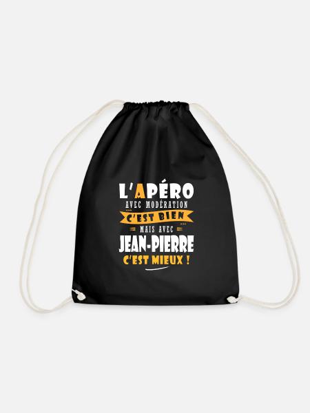 Jean-Pierre cadeau Humour cadeau Jean pierre - Sac de sport léger - noir