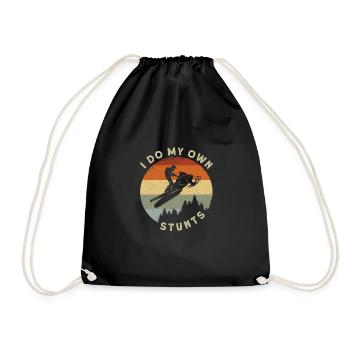 Je fais mes propres cascades - Sac de sport léger - noir - Devant