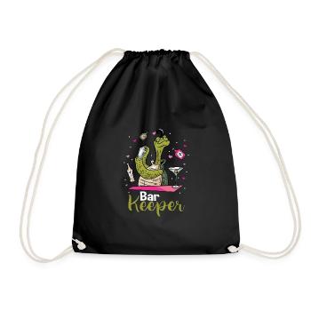 Tortue barman - Sac de sport léger - noir - Devant