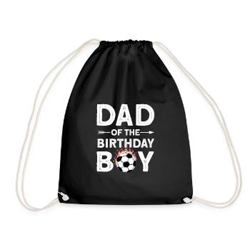 Dad Of The Birthday Boy - Turnbeutel - Schwarz - Vorne