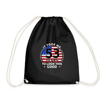 Il m’a fallu 53 ans pour être aussi beau - Sac de sport léger - noir - Devant
