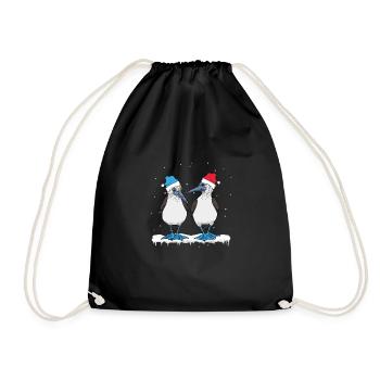 Blue-footed Christmas - Drawstring Bag - black - Front