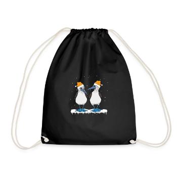 Blue-footed Christmas - Drawstring Bag - black - Front