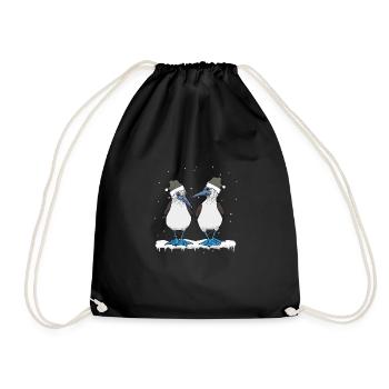 Blue-footed Christmas - Drawstring Bag - black - Front