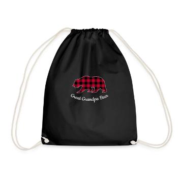 Arrière-grand-père ours - Sac de sport léger - noir - Devant