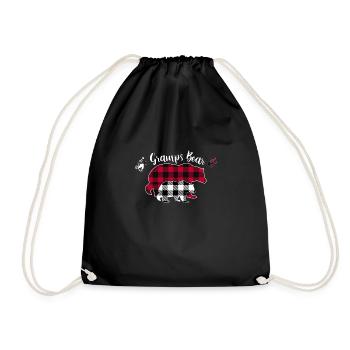 Gramps Bear - Turnbeutel - Schwarz - Vorne