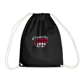 Grandma Bear - Turnbeutel - Schwarz - Vorne