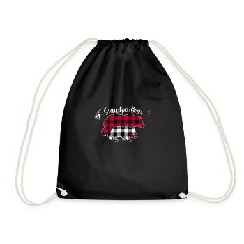 Grand-père ours - Sac de sport léger - noir - Devant