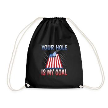 Ton trou est mon but - Sac de sport léger - noir - Devant