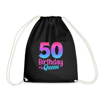 Anniversaire Queen 50 Geburtstag - Sac de sport léger - noir - Devant