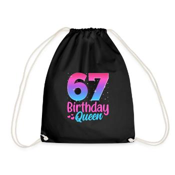 Anniversaire Queen 67 Geburtstag - Sac de sport léger - noir - Devant
