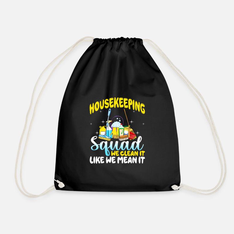 Housekeeping Squad - Turnbeutel - Schwarz