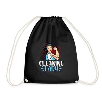 Femme de ménage - Sac de sport léger - noir - Devant