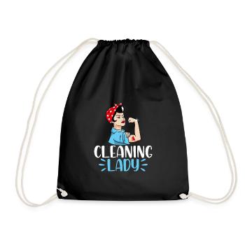 Femme de ménage - Sac de sport léger - noir - Devant