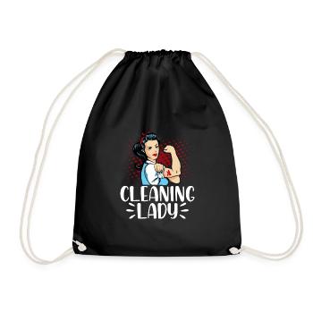Femme de ménage - Sac de sport léger - noir - Devant