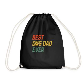Meilleur père de chien de tous les temps - Sac de sport léger - noir - Devant