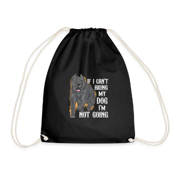 Si je ne peux pas amener mon chien, je n’y vais pas - Sac de sport léger - noir - Devant
